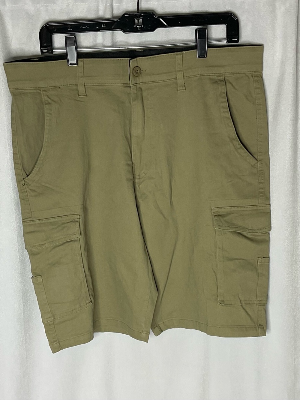 Stanley Cargo Shorts Men's Size 36 Khaki Stretch Flex Technology Utility Cotton